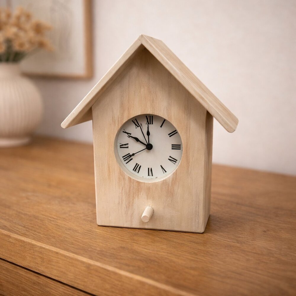 Gardeners Eden Birdhouse Clock NWT Made in England - Picture 1 of 4